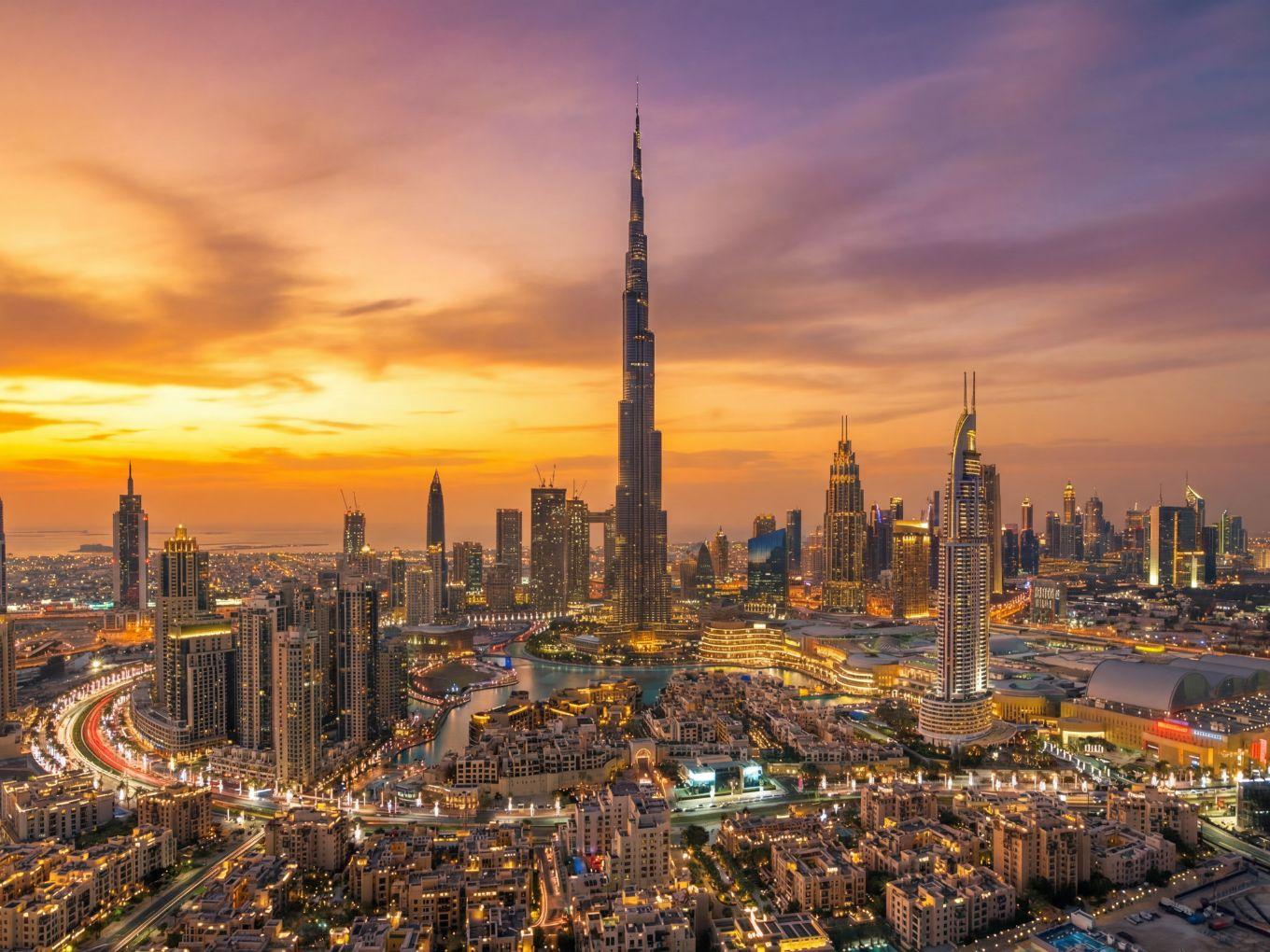 Dubai skyline, United Arab Emirates